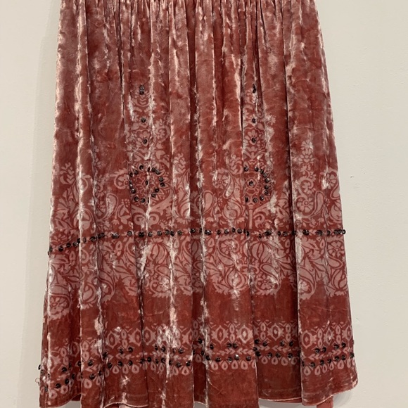 FREE PEOPLE BOHO VELVET & SEQUIN DRESS - Picture 4 of 6